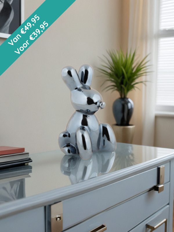 Urn Balloon Bunny - Blauw
